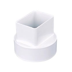 NDS Schedule 40 4-1/2 in. Hub in. PVC 4 in. Downspout Adapter 1 pk