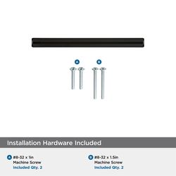 Amerock Contemporary Bar Cabinet Pull 3 in. Black Bronze Black 1 pk