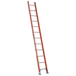 Werner 12 ft. H Fiberglass Straight Ladder Type IA 300 lb. cap.