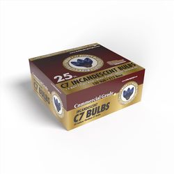 Holiday Bright Lights Incandescent C7 Blue 25 ct Replacement Christmas Light Bulbs 0.08 ft.