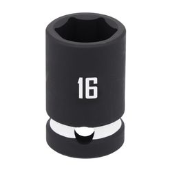 CRAFTSMAN 16 mm X 1/2 in. drive Metric 6 Point Shallow Impact Socket 1 pc