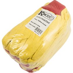 Kinco Men's Indoor/Outdoor Knit Wrist Chore Gloves Red/Yellow XL 12 pair