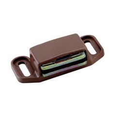 Amerock 1/2 in. H X 1-1/8 in. W X 2 in. D Nickel Plastic Magnetic Catch