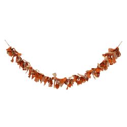 Glitzhome 6 in. Plaid Garland Fall Decor
