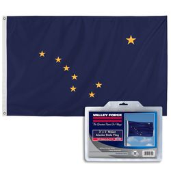 Valley Forge Alaska State State Flag 3 ft. W X 5 ft. L