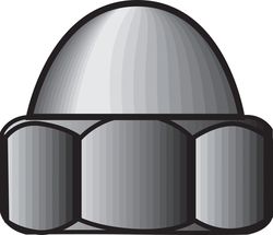 HILLMAN 5/16 in. Zinc-Plated Steel SAE Acorn Nut 1 pk