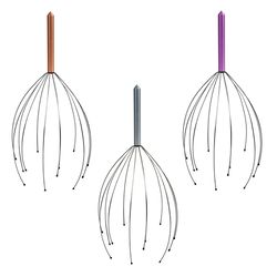 KIKKERLAND Assorted Metalic Head Massager 1 pk