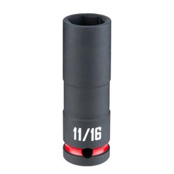 CRAFTSMAN 11/16 in. X 1/2 in. drive SAE 6 Point Deep Impact Socket 1 pc