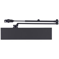 Brinks Commercial Matte Black Metal Hydraulic Adjustable Door Closer Grade 1