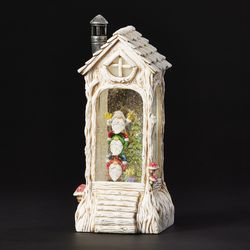 Roman Confetti Lite LED Multicolored House Swirl Gnome Lantern Indoor Christmas Decor 11.5 in.