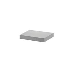 Dolle Big Boy 1.5 in. H X 17.5 in. W X 7.8 in. D Silver Wood Decorative Wall Shelf