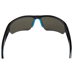 Seachoice Atlantis Sunglasses Unisex Shiny Black Frame Blue Mirror Lens Polarized