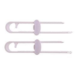 Dreambaby White Plastic Cabinet Slide Locks 2 pk