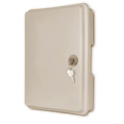 Lucky Line Beige Plastic Key Cabinet 10.5 in. 8.5 in. 1.75 in.