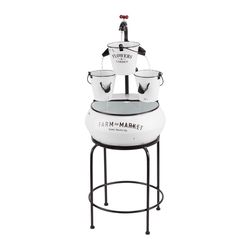 Alpine Polyresin White Fountain