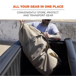 Ergodyne Arsenal Tan Duffle Bag 14 in. H X 35 in. W