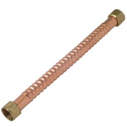 Homewerks 3/4 in. FIP in. X 3/4 in. D FIP 18 in. Copper Water Heater Supply Line