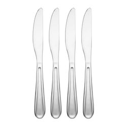 Cambridge Malibu Silver Stainless Steel Flatware Dinner Knife Set 4 pc