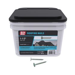 Grip-Rite 4D 1-1/2 in. Roofing Hot-Dipped Galvanized Steel Nail Flat Head 30 lb