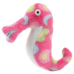 Boss Pet Zanies For Dog Pink Polyester Sea Charmer Sea Horse Dog Toy 1 pk