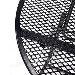 Living Accents Black Round Steel Side Table