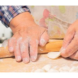 Helen’s Asian Kitchen 10 in. L X 1 in. D Bamboo Rolling Pin Brown