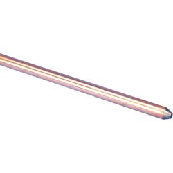 Erico 1/2 in. Copper-Bonded Steel Ground Rod 1 pk