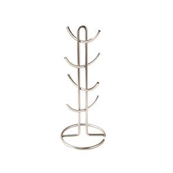 Spectrum Euro 7.25 in. L X 7.3 in. W X 17.5 in. H Silver Mug Holder