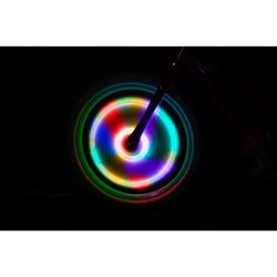 Brightz Spin Brightz Multicolor LED Bike Accessory ABS Plastics, Silicone/Rubber, Electronics 1 pc