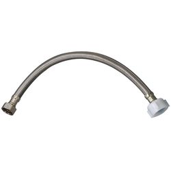 Plumb Pak EZ 1/2 in. Ballcock in. X 7/8 in. D Ballcock 20 in. Stainless Steel Toilet Supply Line