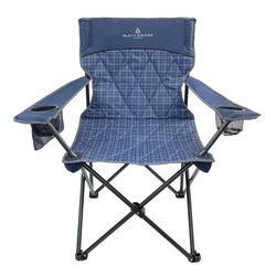 Black Sierra Equipment Blue Folding Quad Chair