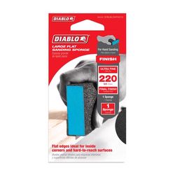 Diablo 5 in. L X 3 in. W X 1 in. 220 Grit Ultra Fine Large Flat Edge Sanding Sponge