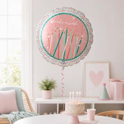 Anagram Balloons Birthday Cake Day Foil Balloon 1 pk