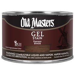 Old Masters Semi-Transparent Espresso Oil-Based Alkyd Gel Stain 1 pt