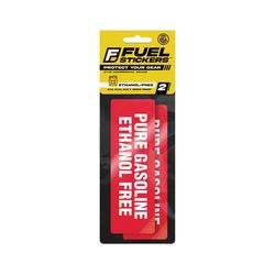 Fuel Stickers 2 in. H X 6 in. W Rectangle Red Fuel Sticker Label 2 pk