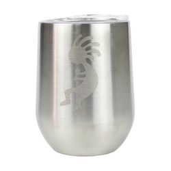Aquapelli 12 oz Silver BPA Free Vacuum Insulated Wine Tumbler