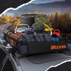 Mockins 50x36x4.5 Extendable Rooftop Cargo Carrier Basket Rooftop Cargo Carrier Basket 1 pk