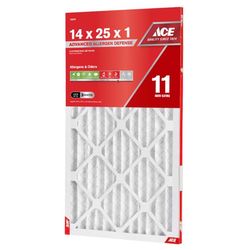 Ace 14 in. W X 25 in. H X 1 in. Synthetic 11 MERV Pleated Air Filter 1 pk
