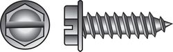HILLMAN No. 10 Ga. X 1-1/4 in. L Slotted Hex Washer Head Sheet Metal Screws 100 pk