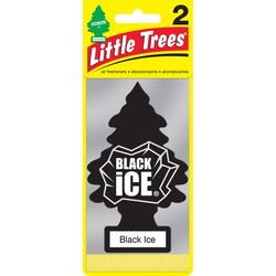 Little Trees Black Ice Scent Air Freshener Solid 2 pk