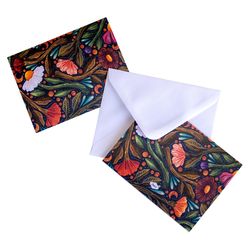 Denik Nightsky Floral Blank Notecard and Envelope Set