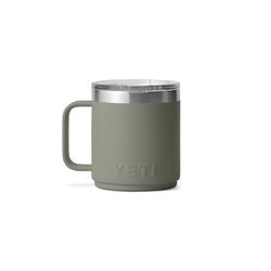 YETI Rambler 10 oz Pampa Green BPA Free Ceramic Lined Stackable Mug with MagSlider Lid
