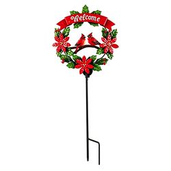 Smart Solar Solar White Cardinal 41.73 in. Pathway Decor