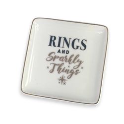 Trinket Dishes Rings Tray Ceramic 1 pk