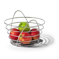 Spectrum Silver Steel Fruit Bowl 1 pk