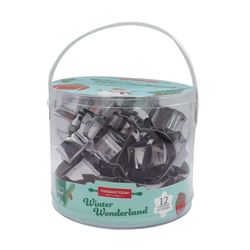 Handstand Kitchen Winter Wonderland Holiday Bucket Stainless Steel 12 pc 5.125 in.