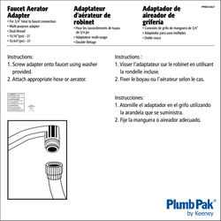 Plumb Pak Dual Thread 15/16 in. x 55/64 in. Chrome Plated Faucet Aerator