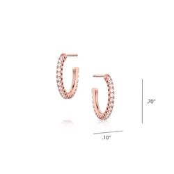 Montana Silversmiths Women's Everything is Rosy Rose Gold Hoop Rose Gold Earrings