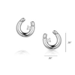 Montana Silversmiths Women's Little Horseshoe Silver Earrings Water Resistant