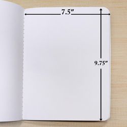 Bazic Products 9-3/4 in. W X 7-1/2 in. L Stitched Black Premium Black Composition Book